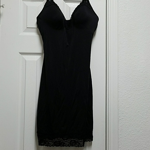 Other - Black Shaping Slip w/Padded Bra size Lg